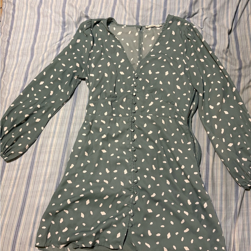 Abercrombie & Fitch Green Polka Dot Dress